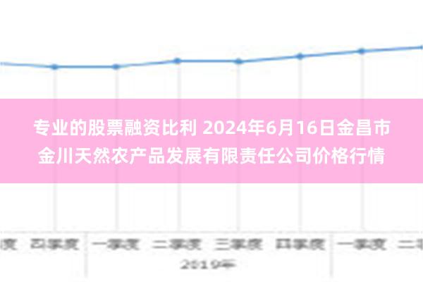 专业的股票融资比利 2024年6月16日金昌市金川天然农产品发展有限责任公司价格行情