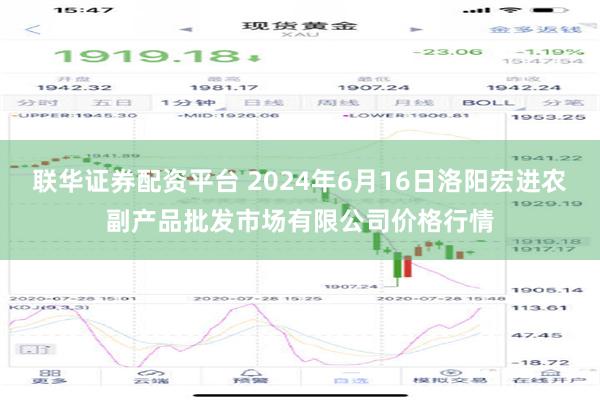 联华证券配资平台 2024年6月16日洛阳宏进农副产品批发市场有限公司价格行情