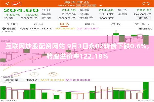 互联网炒股配资网站 9月3日永02转债下跌0.6%，转股溢价率122.18%